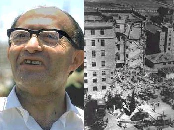 Begin the beast; terrorist leader of the Irgun; mastermind of the King David Hotel bombing in 1946 and other atrocities; Prime Minister of Israel. A complete animal.