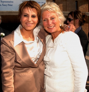 Jane Harman (right)  with Israeli Knesset Speaker, Dalia Itzik